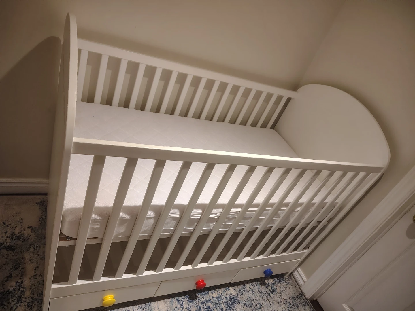 IKEA Gulliver White Crib with Storage Drawers - photo 4