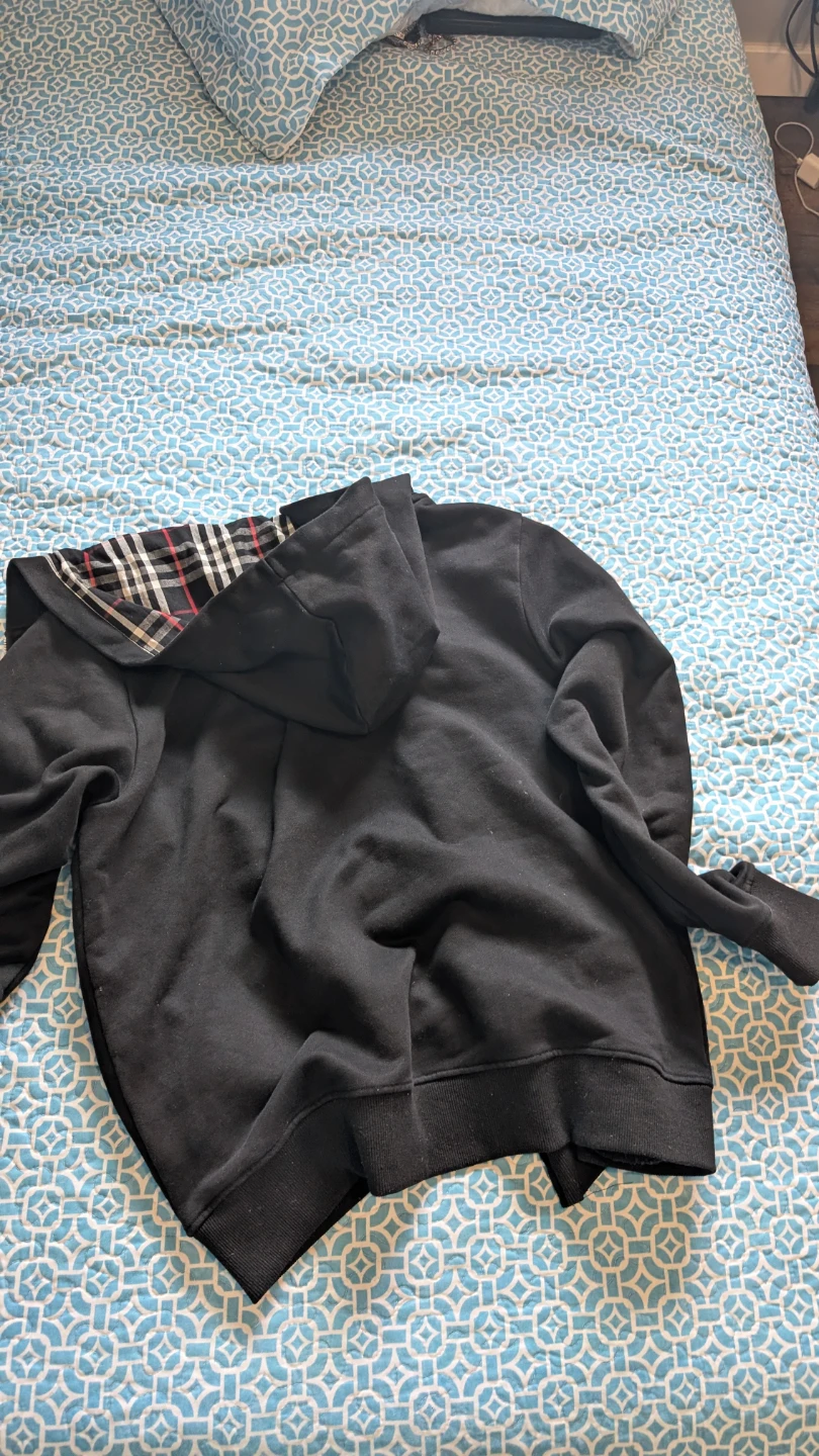 Burberry Black Zip-Up Hoodie - photo 2