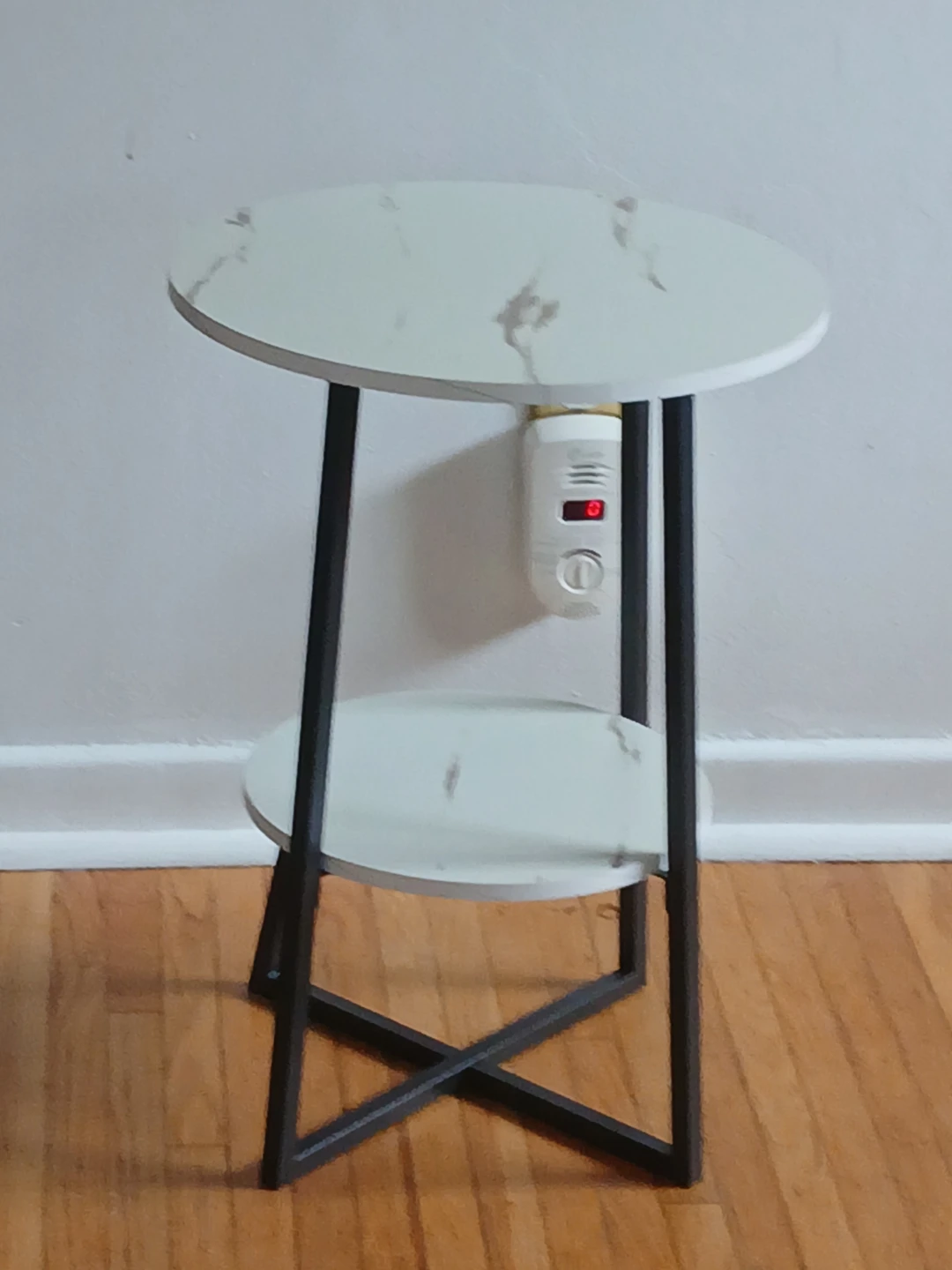 White Marble Top Side Table