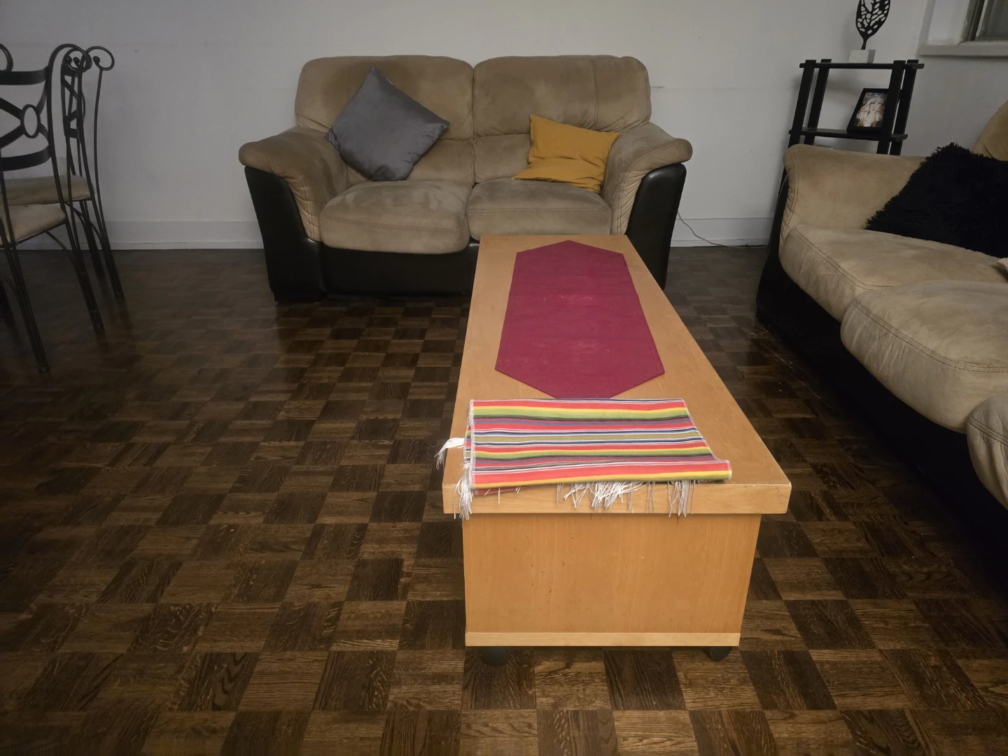 Wood Coffee Table with Storage