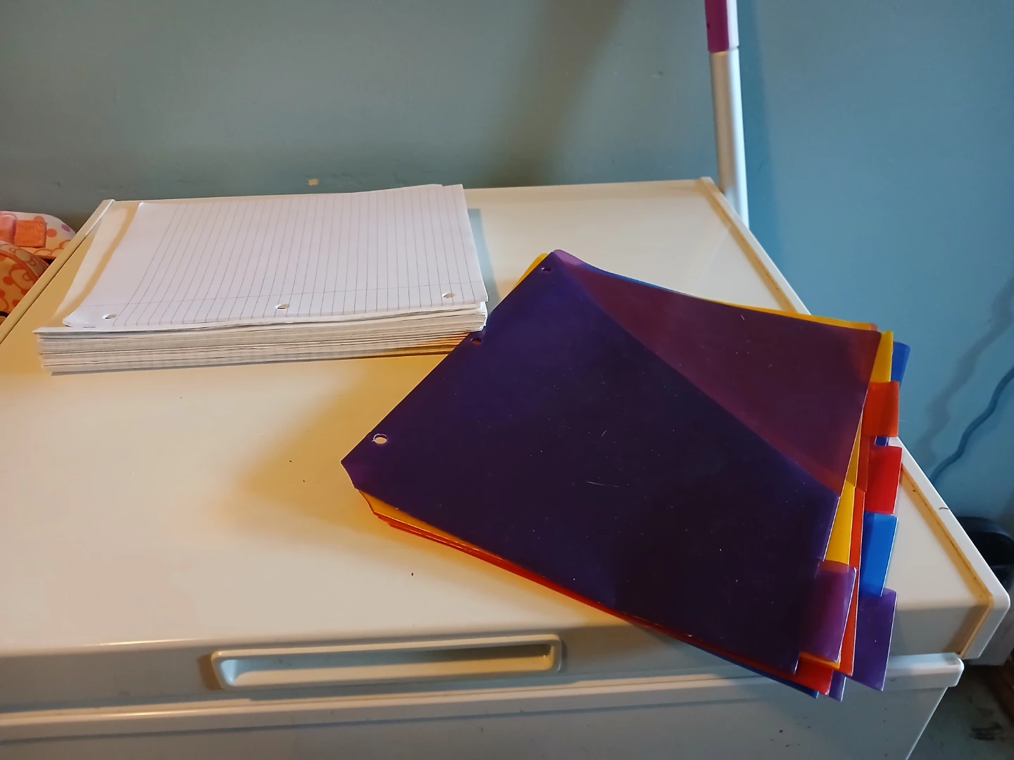 Binder Dividers and Notebook Paper
