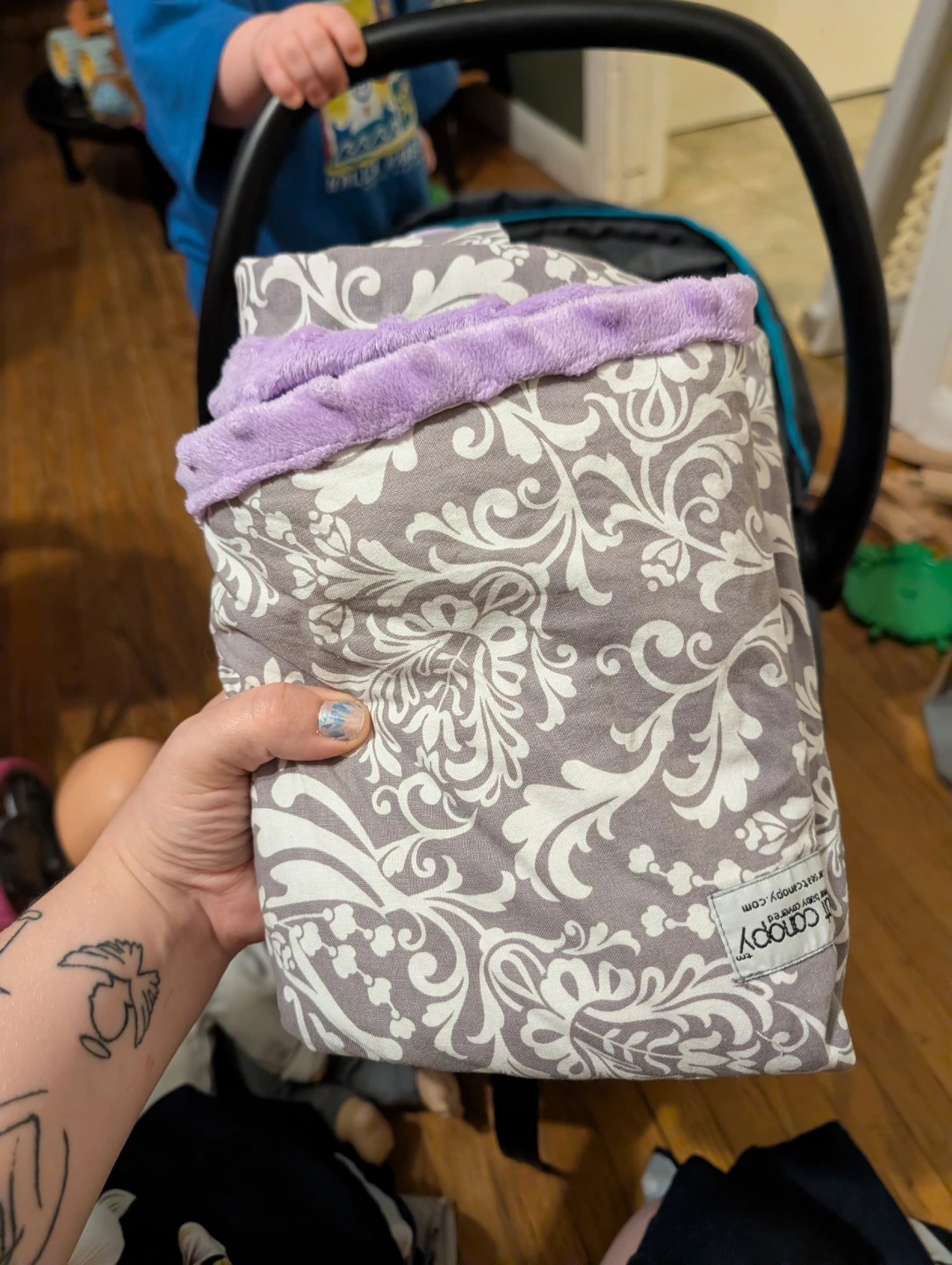 Infant Car Seat Canopy Cover