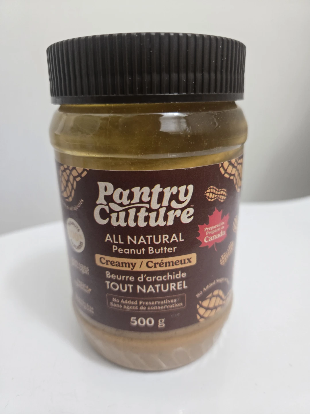 Pantry Culture All Natural Creamy Peanut Butter 500g