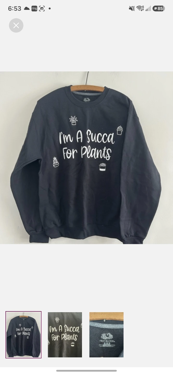 Plants sweater