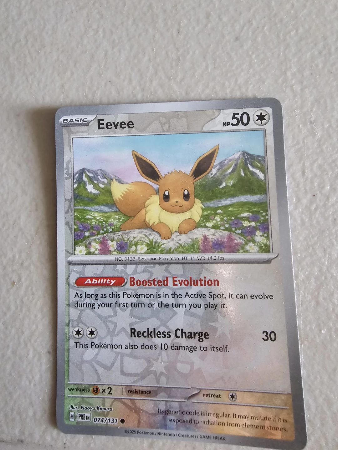 Eevee Pokémon Trading Card