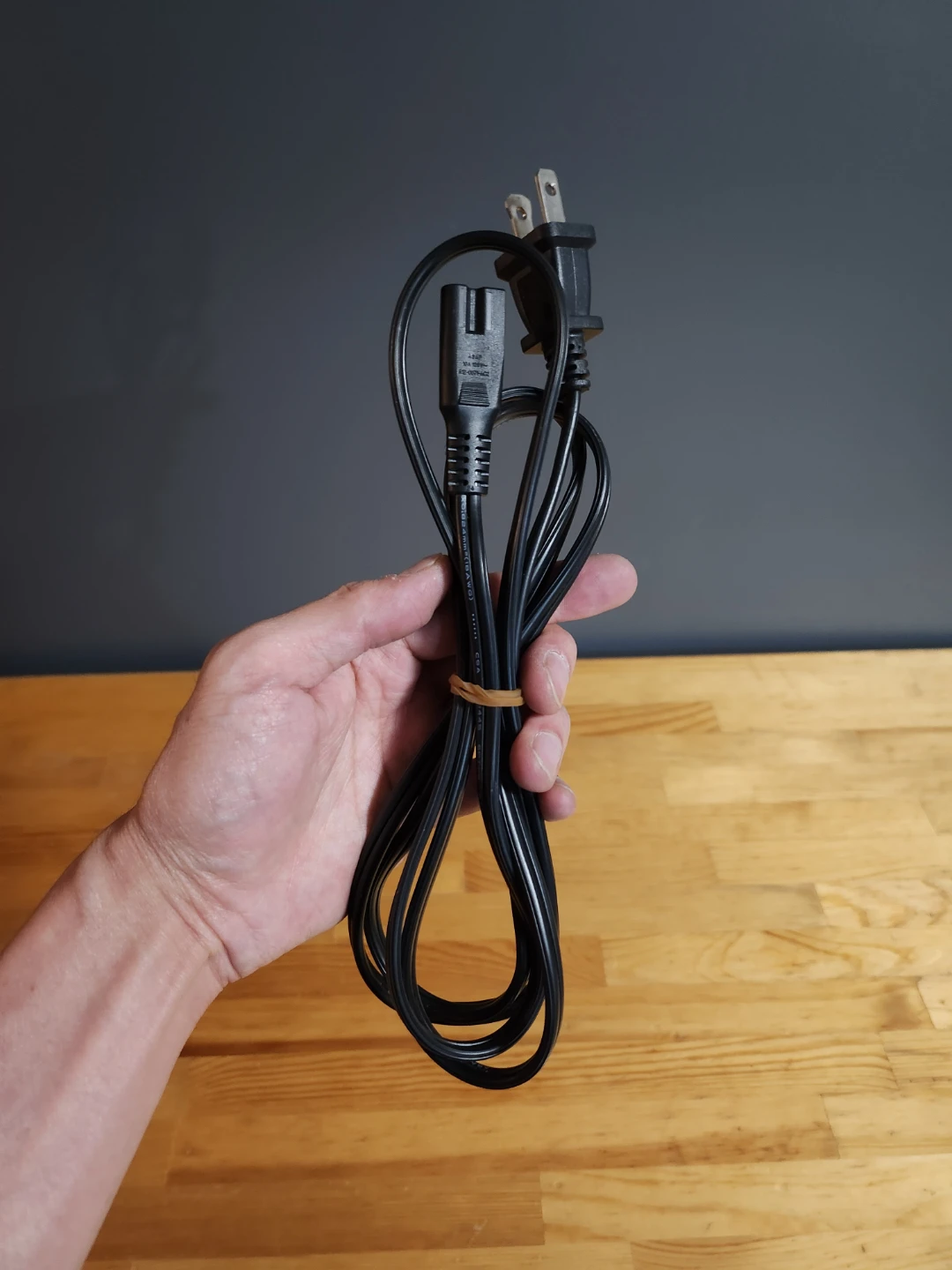 2-Prong Non-Polarized Replacement Power Cord 6ft