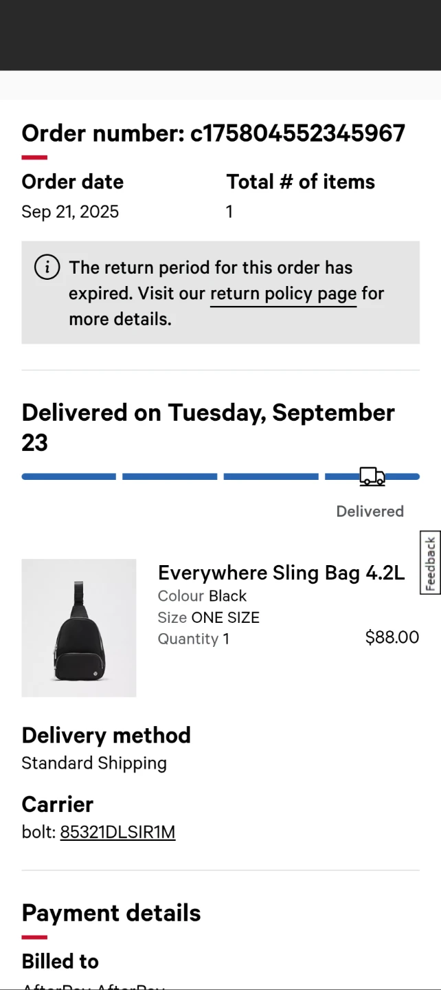 lululemon everywhere sling bag 4.2L - photo 3