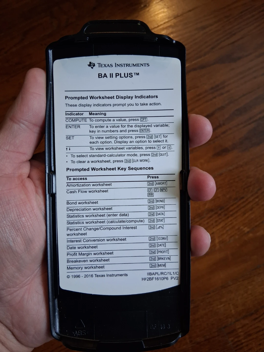 Texas Instruments BA II PLUS Business Analyst Calculator - photo 4