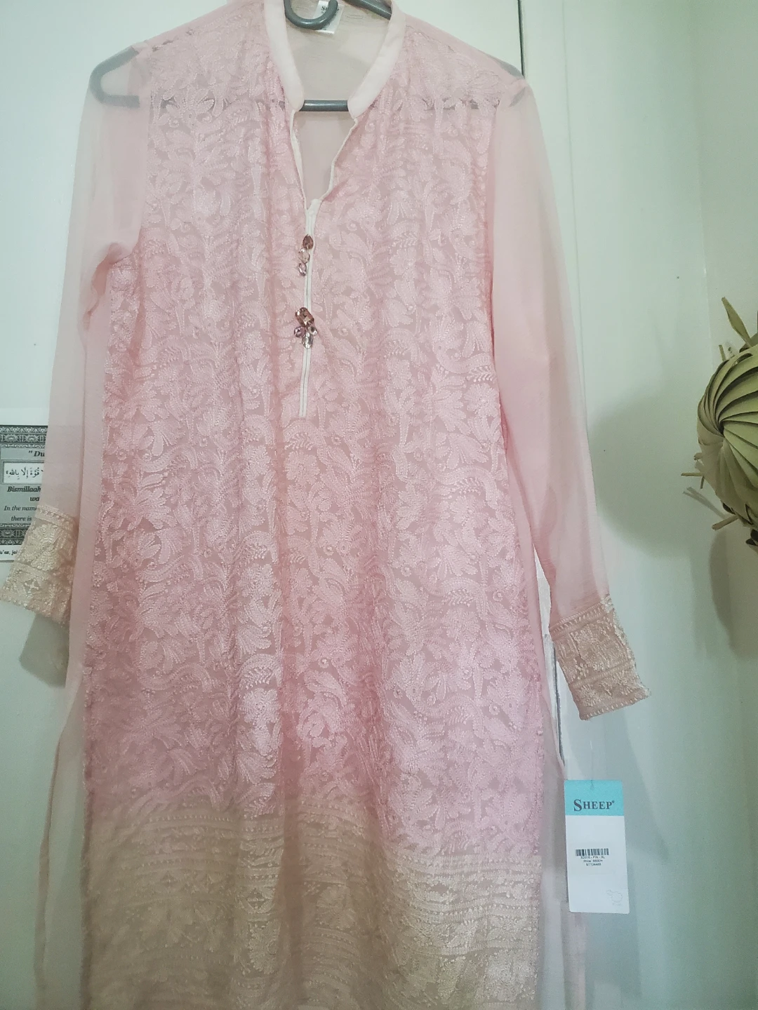 SHEEP Pink Embroidered Tunic Top - photo 2