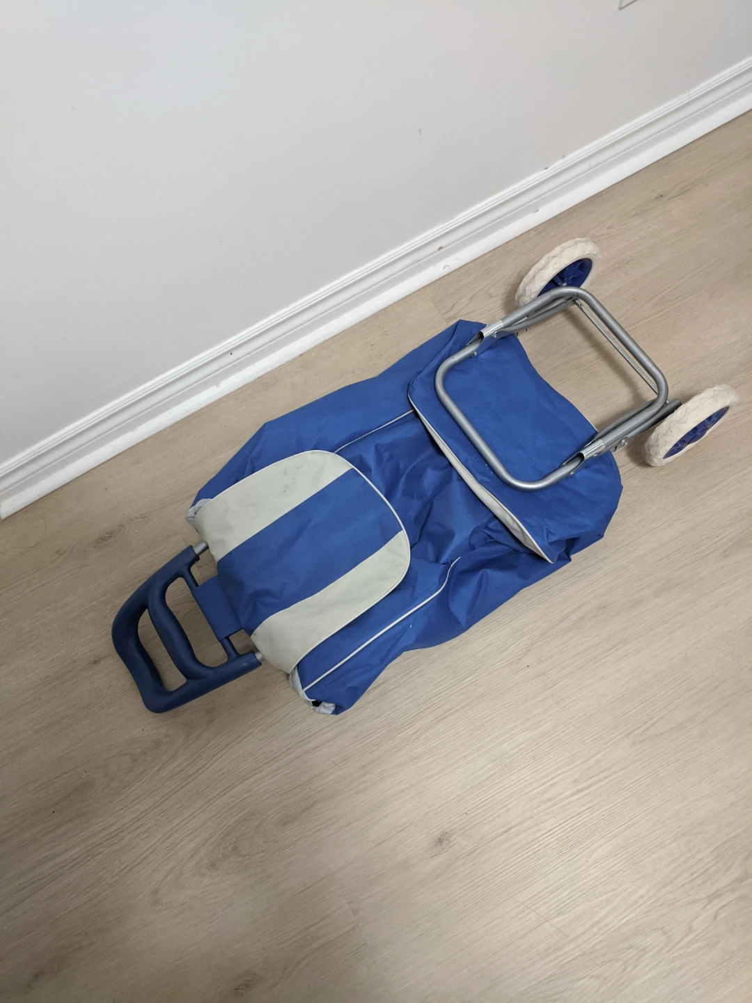 Blue Rolling Shopping Cart - photo 5