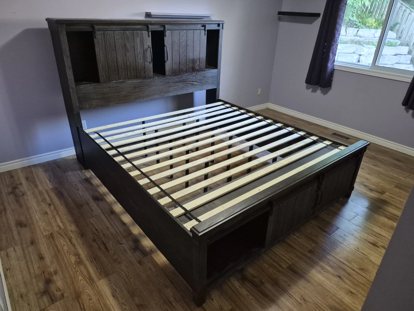 King Size Storage Bed Frame with Headboard