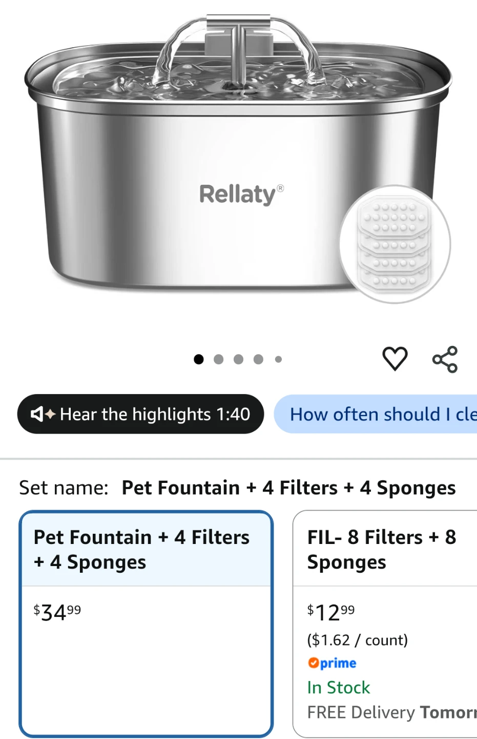 Rellaty Aluminum Cat Water feeder - photo 2