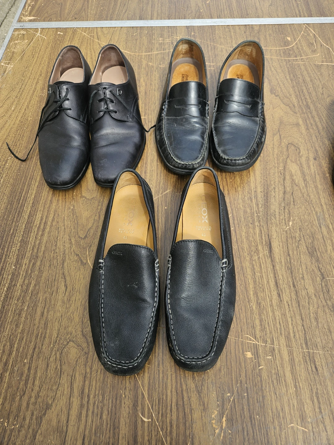 5 mens brand name leather shoes size 9 and 9.5 - photo 2