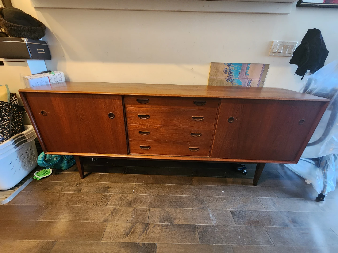 60's Danish Teak Credenza /Buffet - photo 2