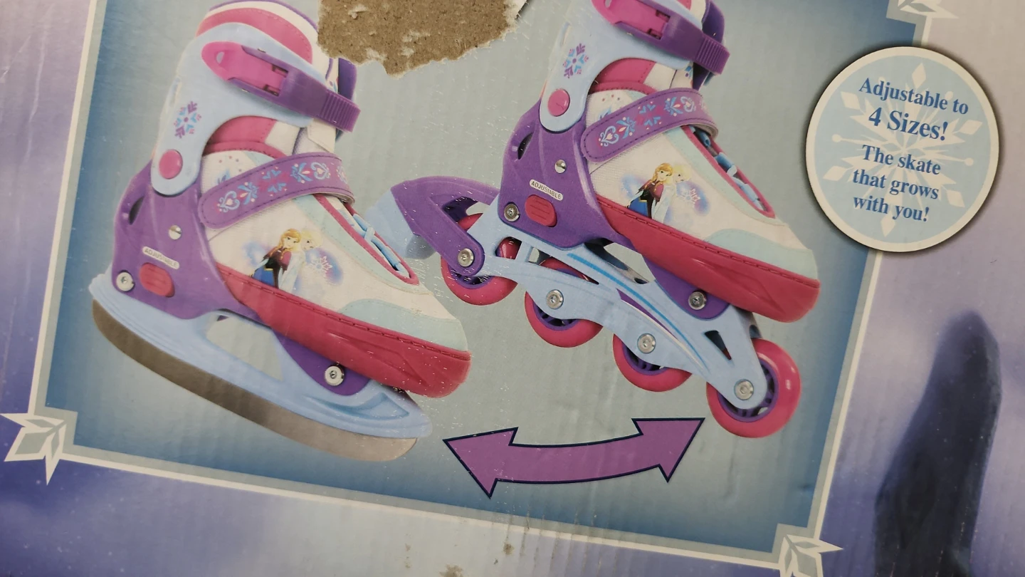 Disney Frozen Adjustable 2-in-1 Ice Skates and Rollerblades - photo 2