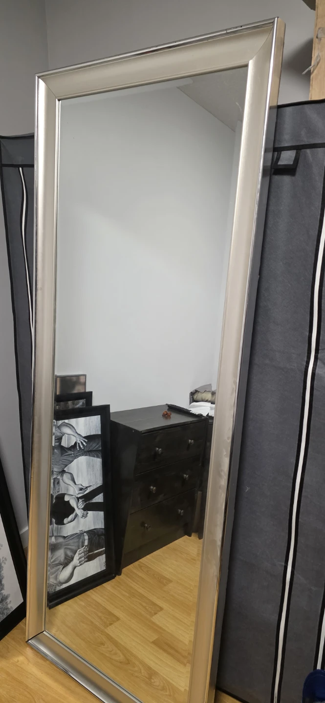 Full Length Mirror with Silver Frame