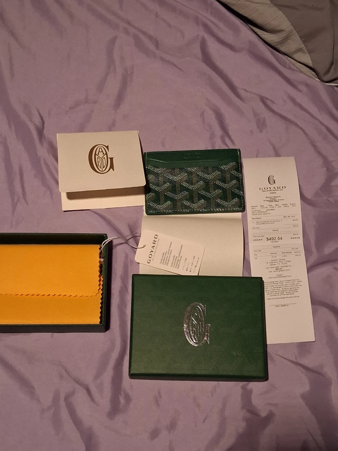 Goyard Green Cardholder