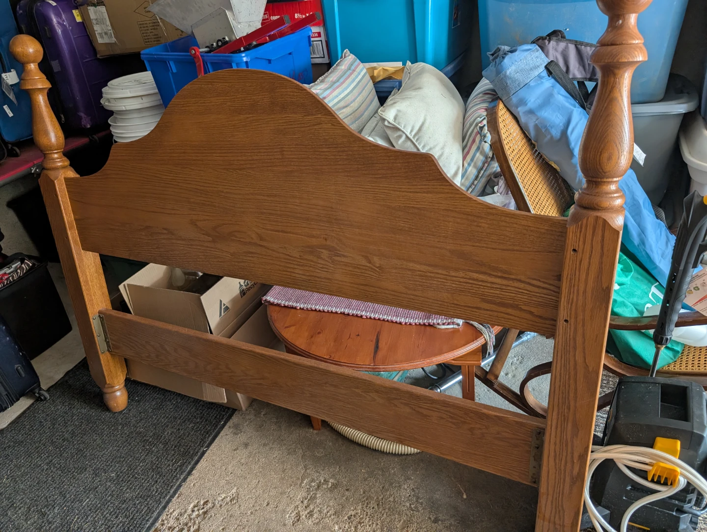 Queen Size Wooden Headboard and Footboard