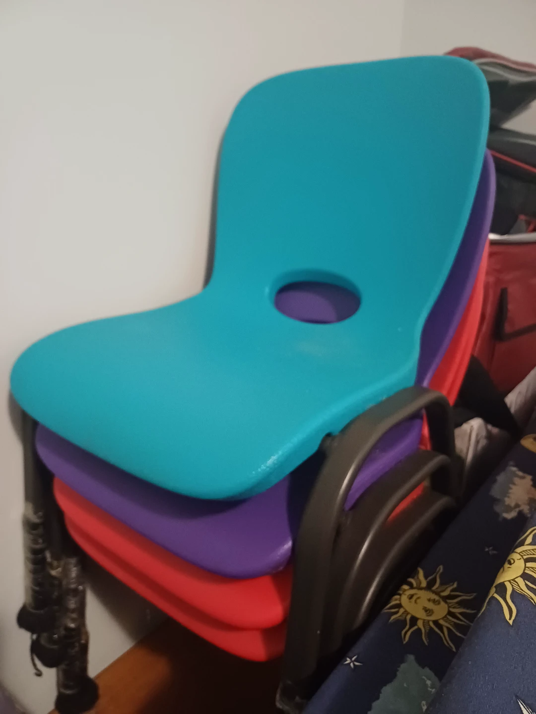 Stacking Chairs - 4pc Set