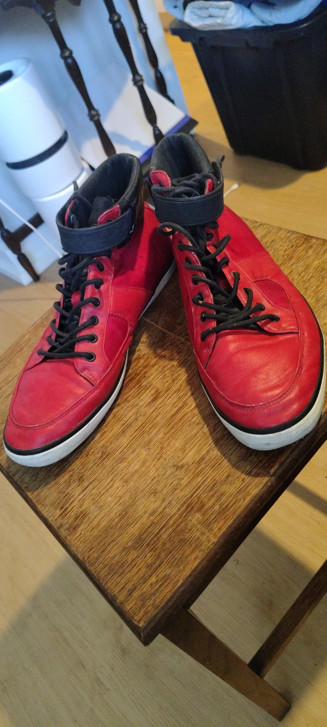 Red High-Top Sneakers - photo 3