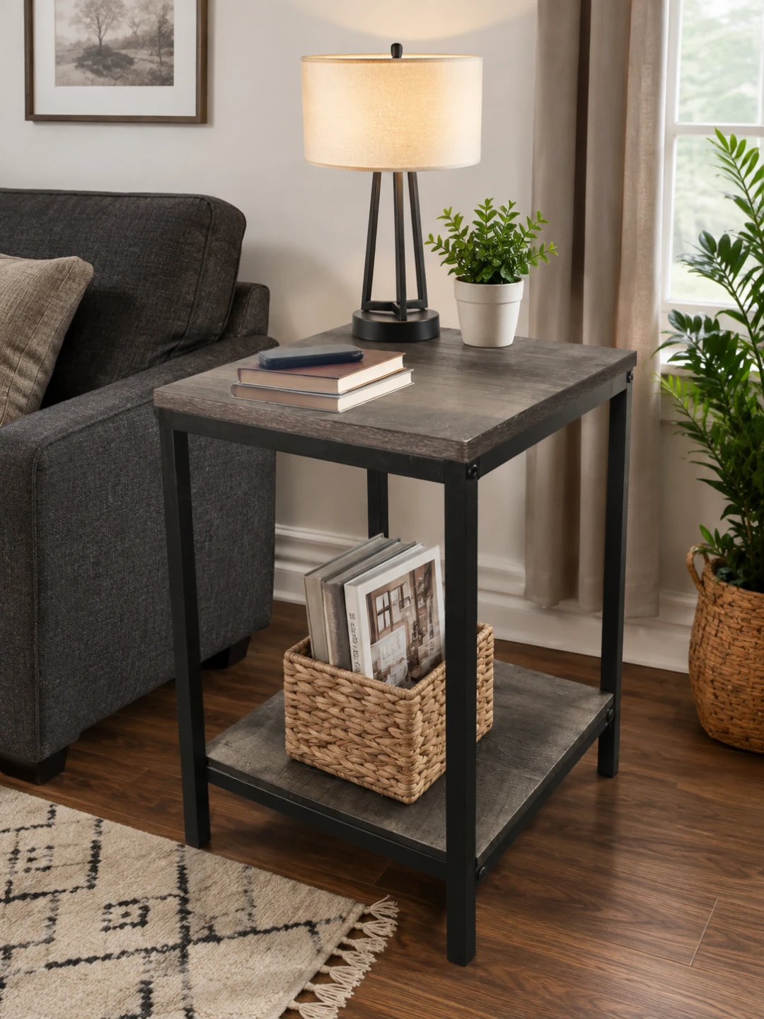Rustic Farmhouse End Table