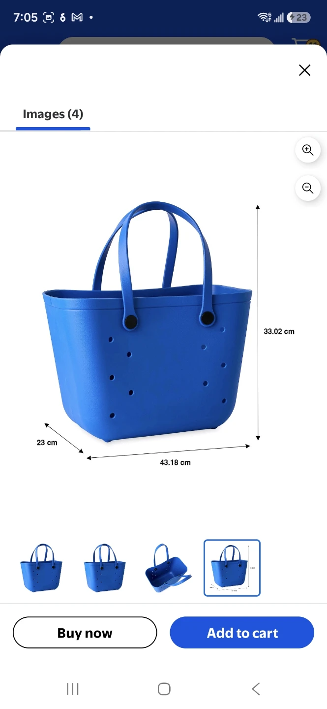 Blue Tote Bag - Waterproof and Sand-Friendly - photo 3