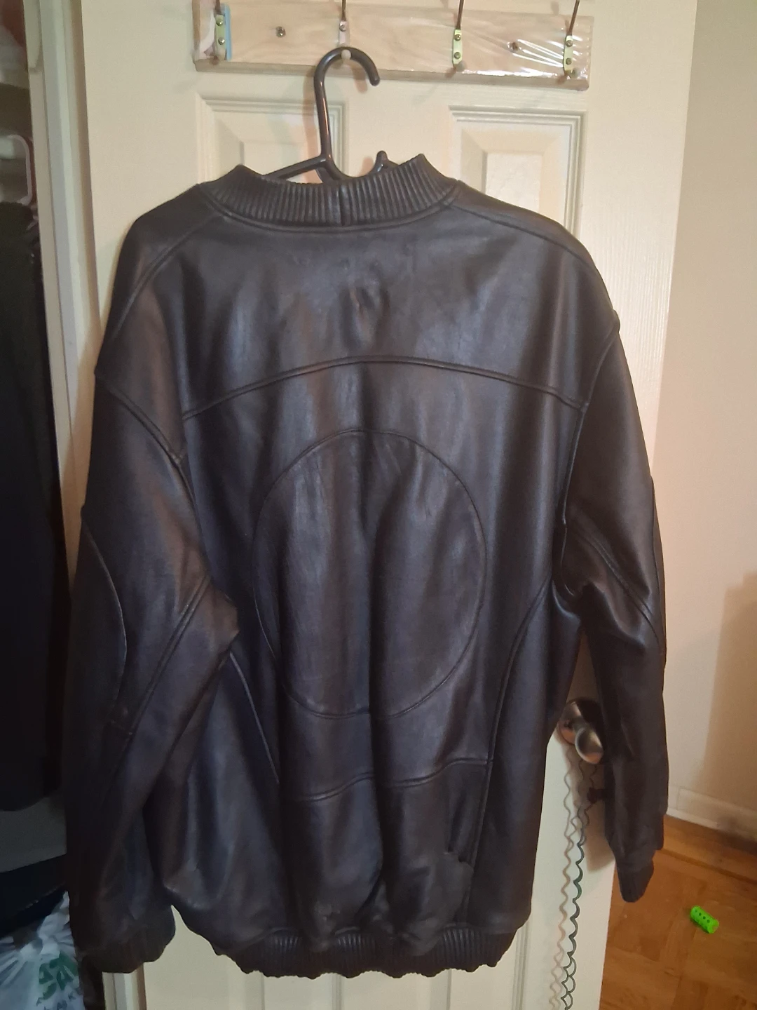 Bubble Well Leather Bomber Jacket - photo 3