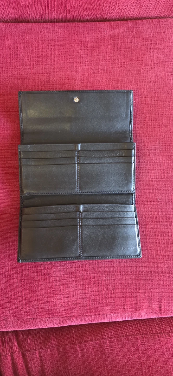 Coach Signature Monogram Trifold Wallet - photo 4