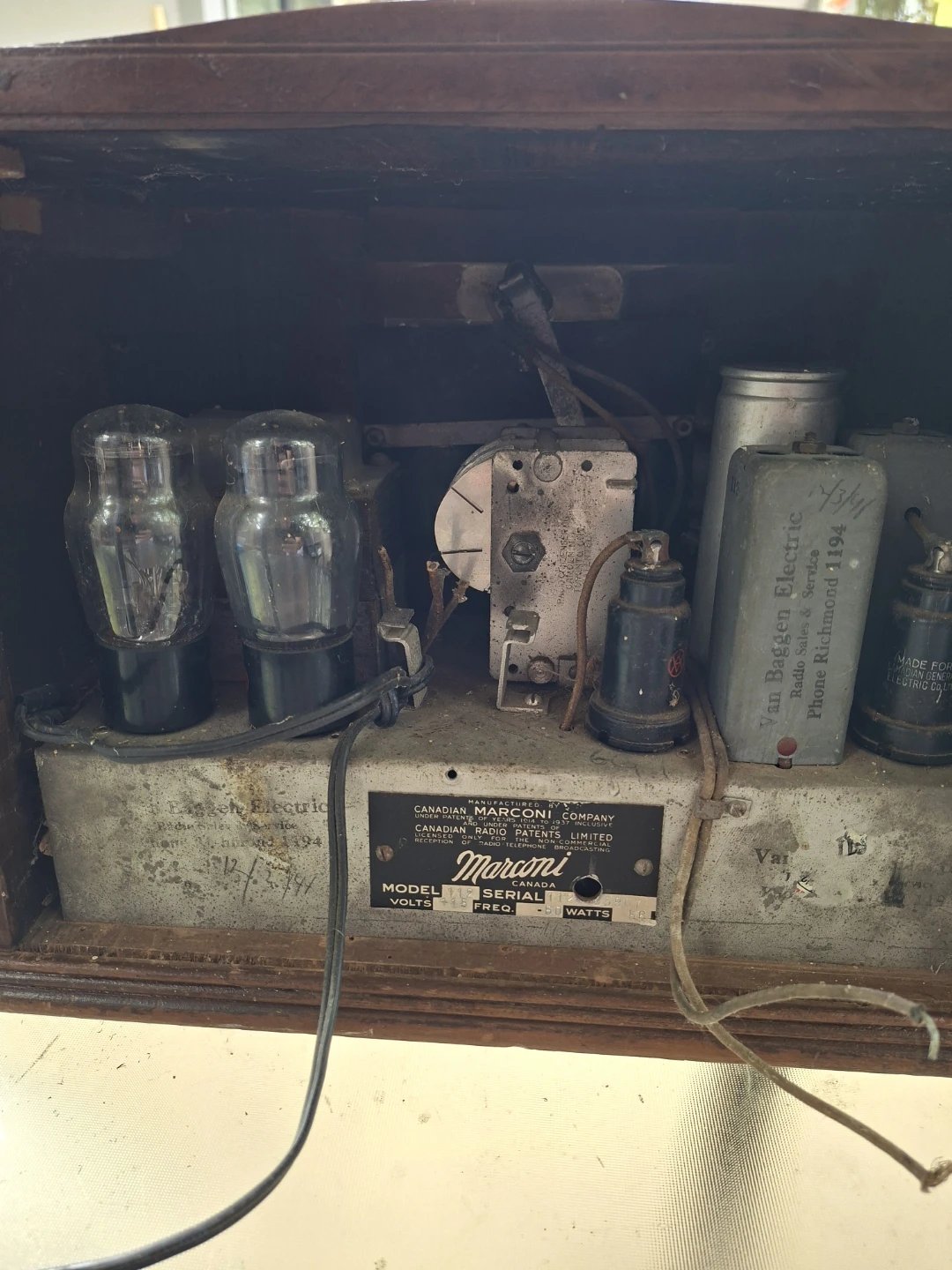 Marconi Model 112 Tube Radio - photo 5