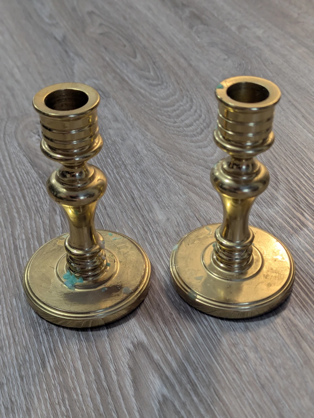 Set of 2 Brass Candlesticks - photo 3