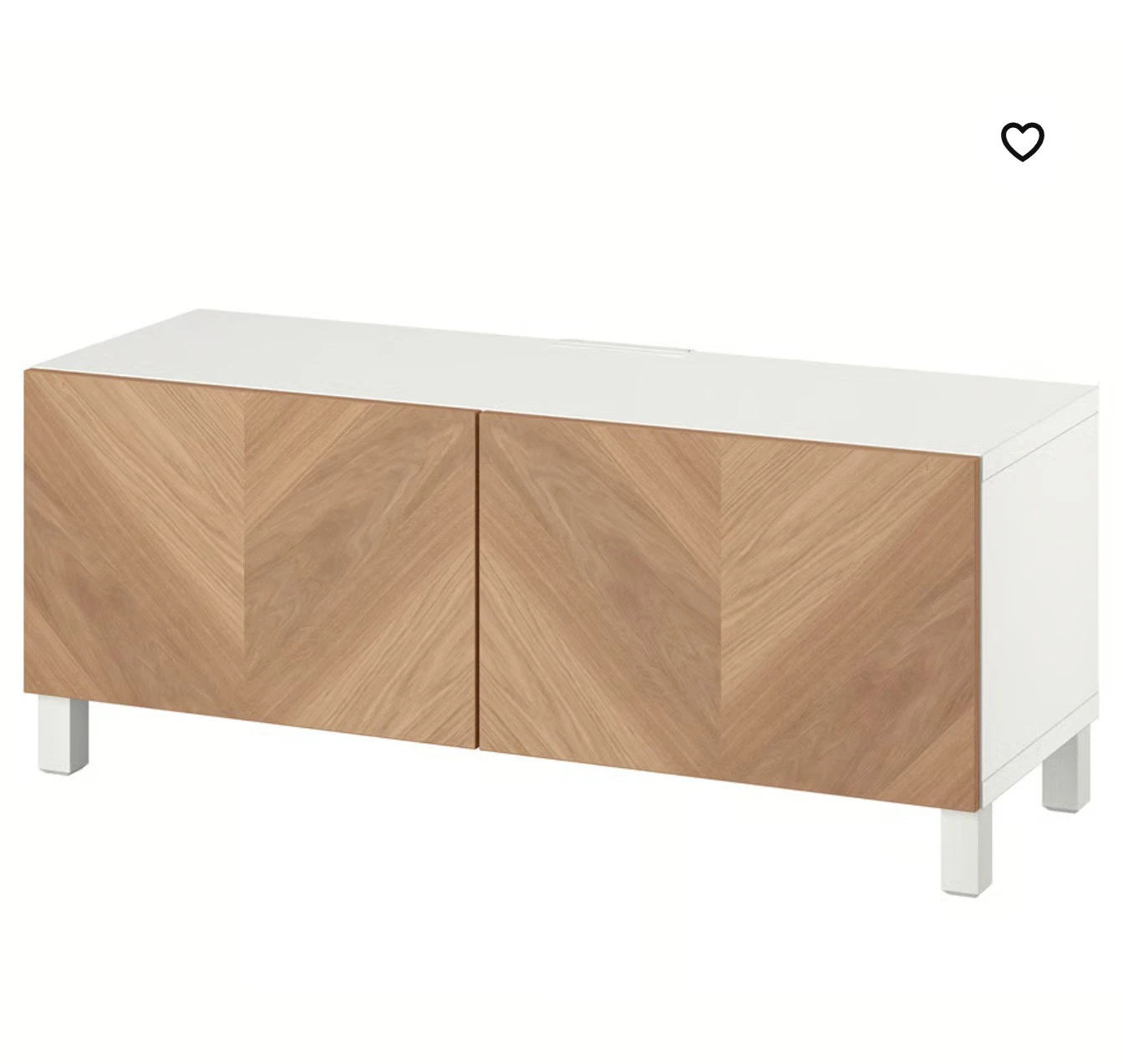 IKEA Besta TV Bench with Hedeviken Doors