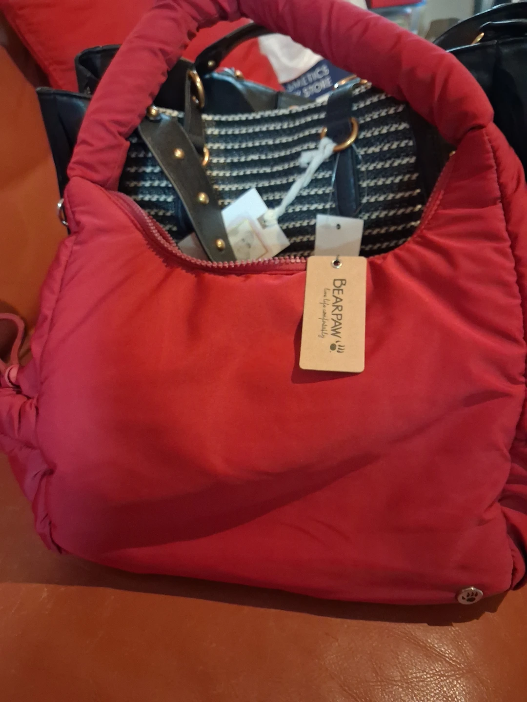 Bearpaw Puffer Shoulder Bag