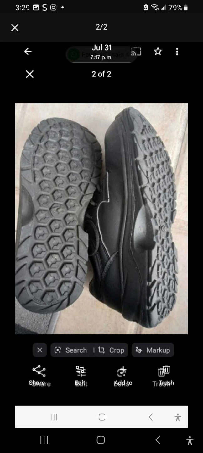 Black Lace-Up Work Shoes - photo 2