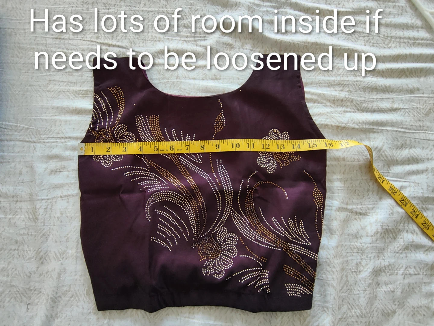 Purple Beaded Blouse and Skirt Set - photo 5