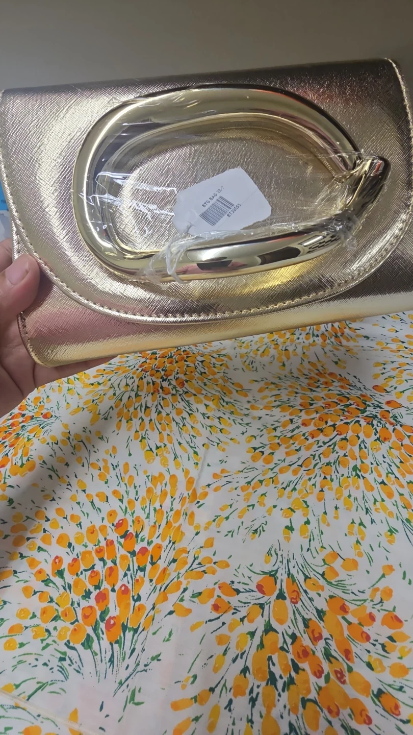 Gold Clutch Handbag