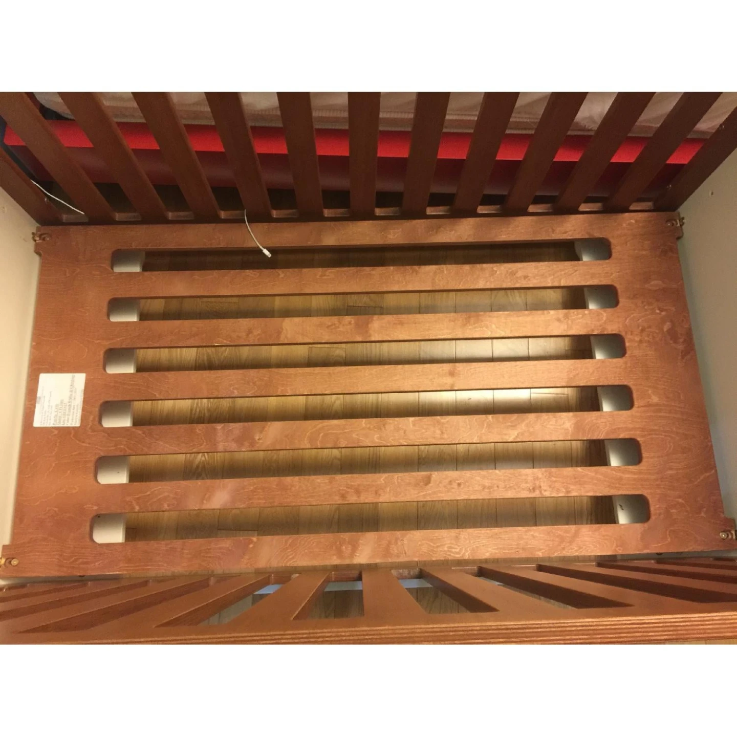 Panda Baby Crib with Toddler Safety Guard Rail (Frame Only) - photo 5