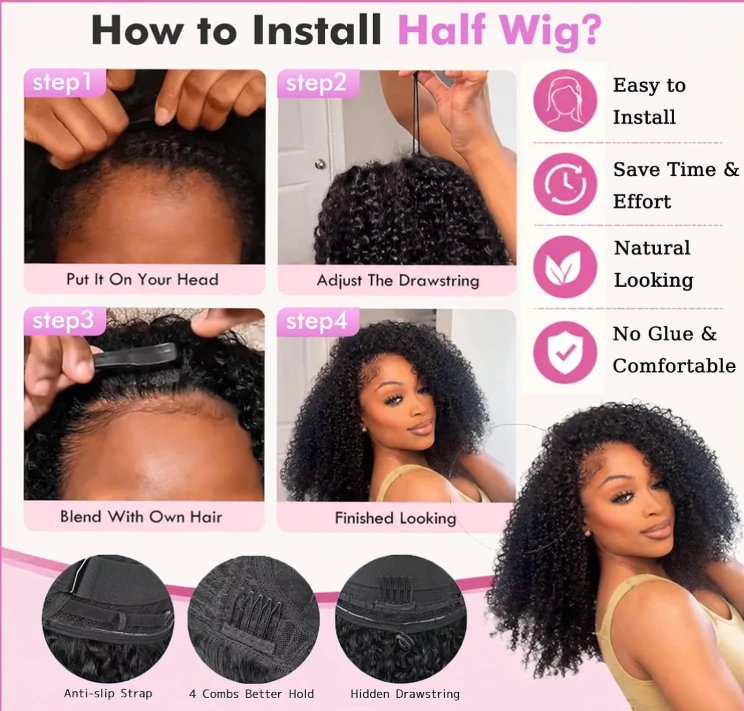 Premium Human Hair Curly Wig - photo 3