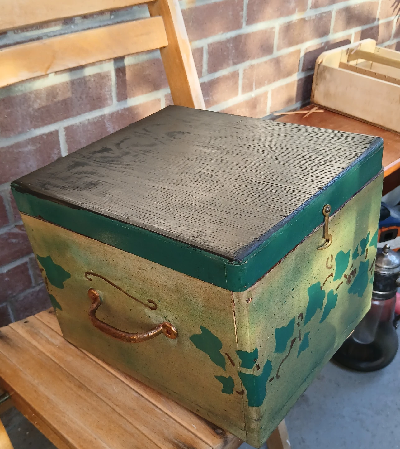 Vintage Wooden Storage garden caddy - photo 2