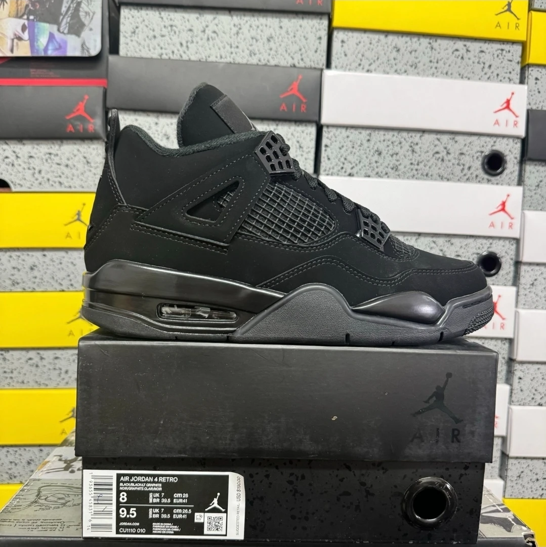 Air Jordan 4 Retro Black Cat Men's Sneakers