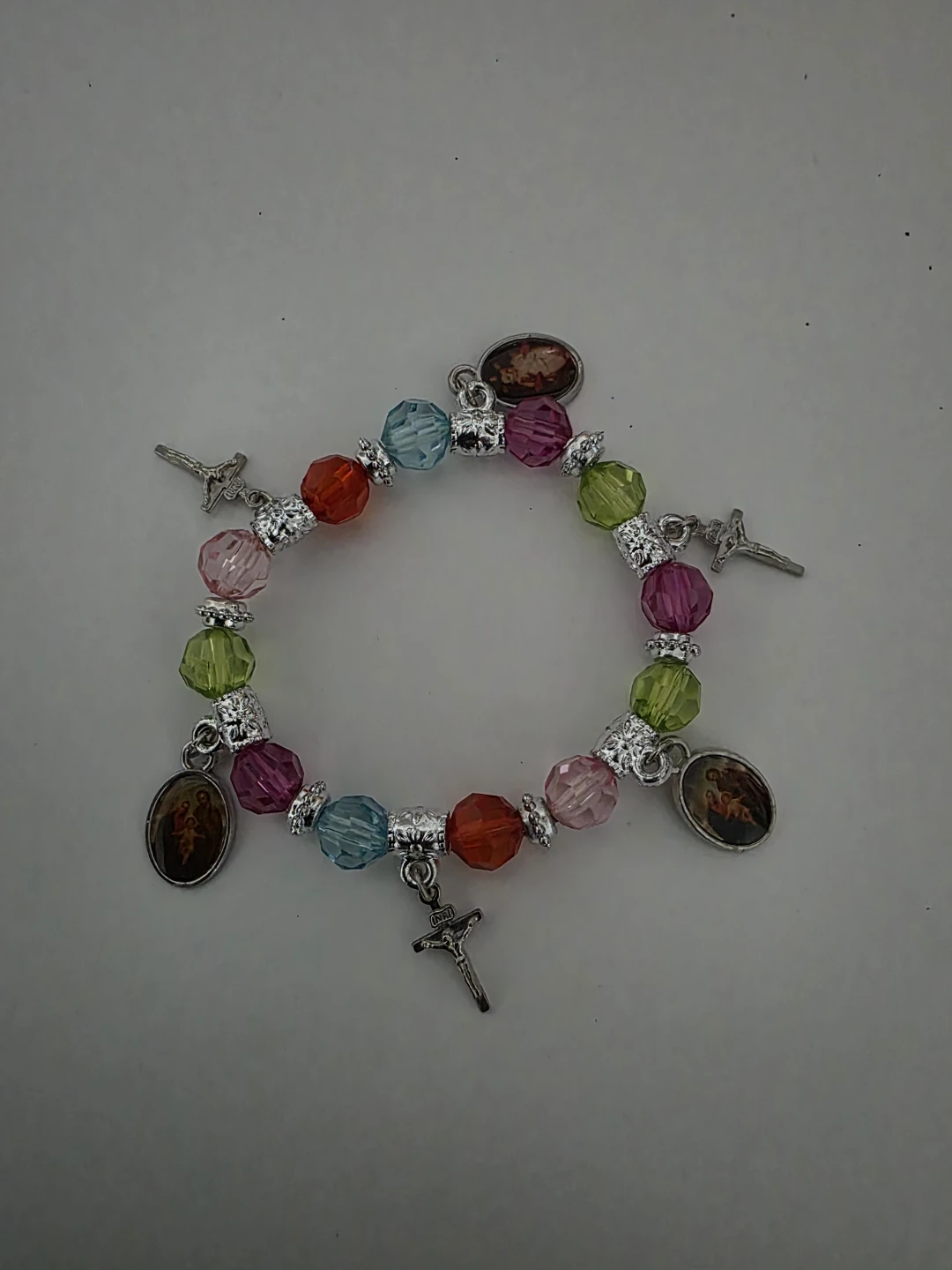 Religious Charm Bracelet Set