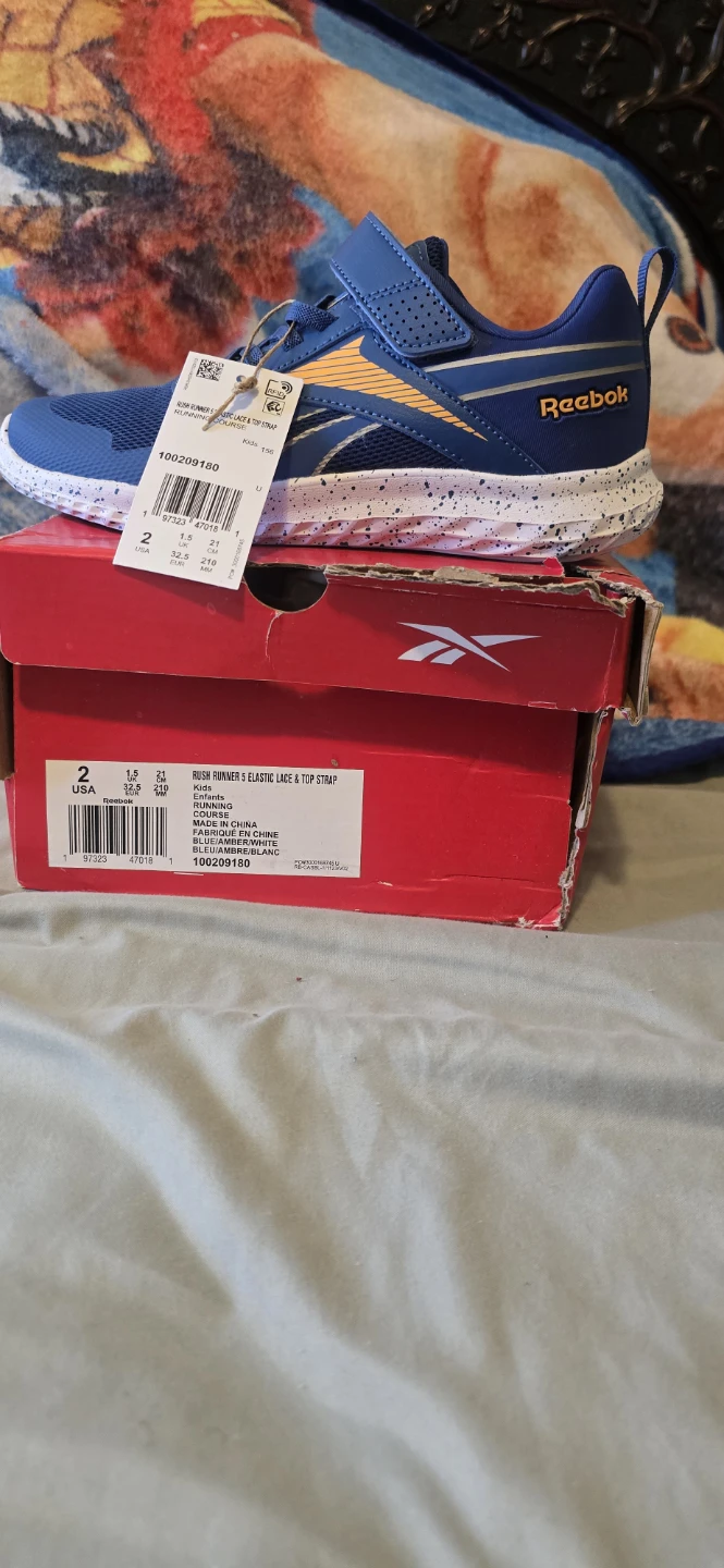 Reebok Rush Runner 5 Kids Shoes Size 2 - photo 2