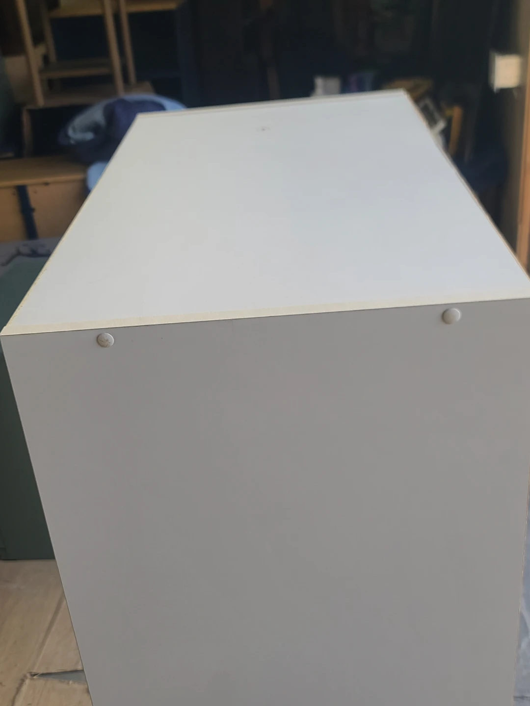 White Two-Door Storage Cabinet - photo 5