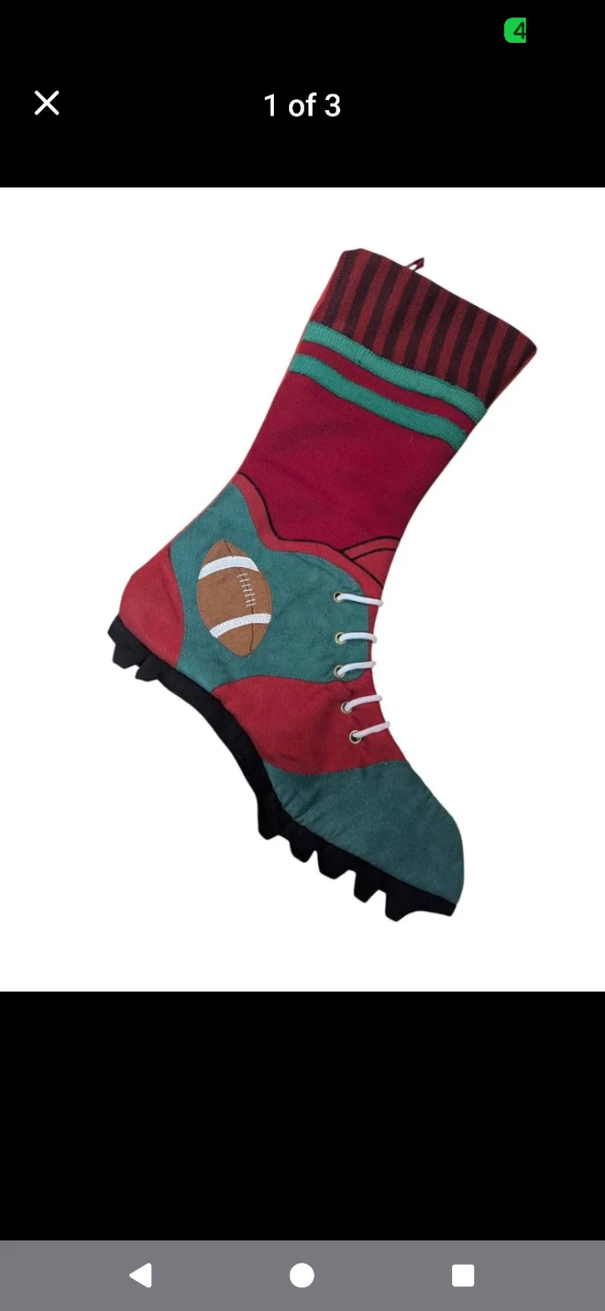 Like new: christmas stocking for the football player / fan
