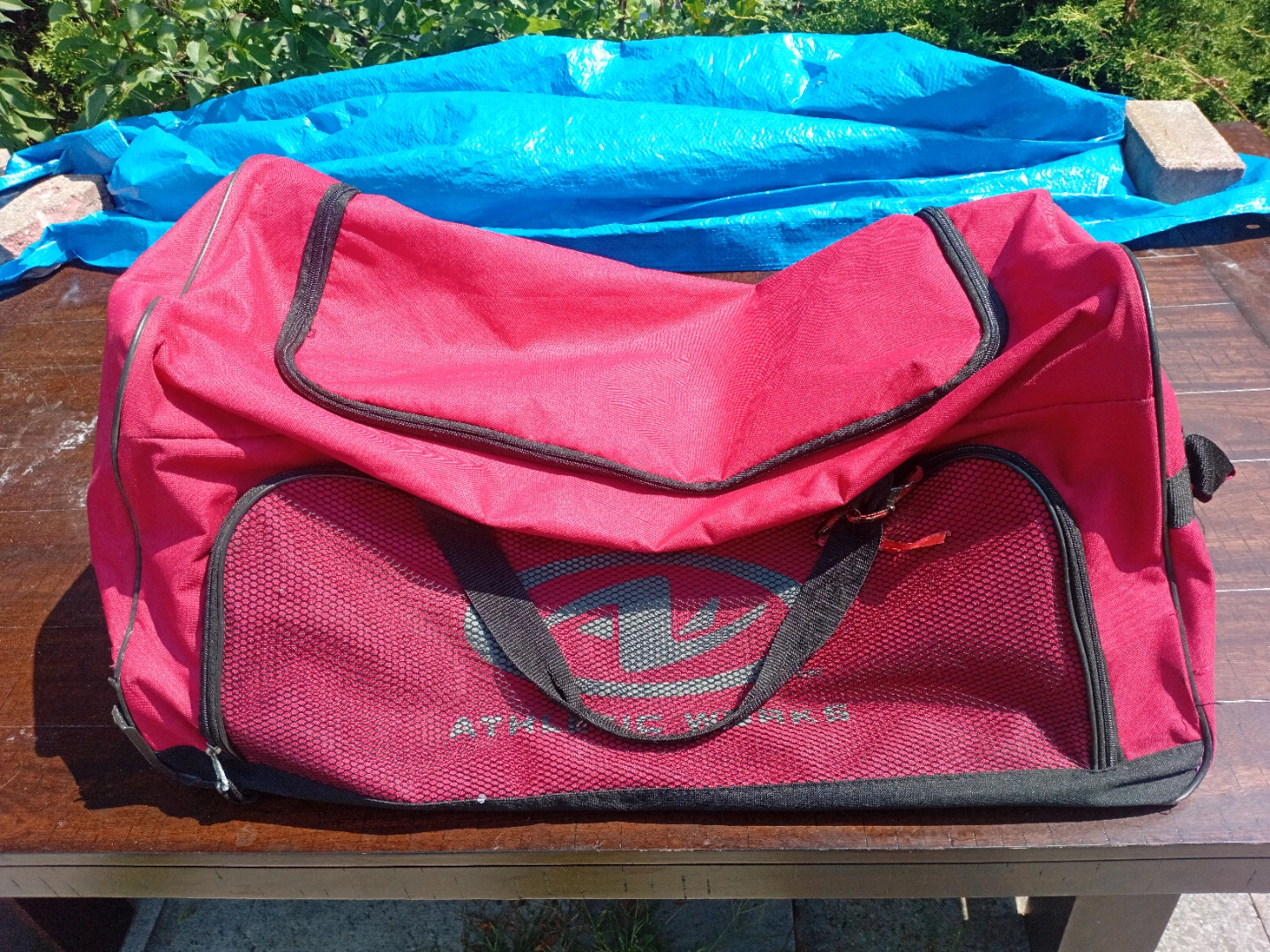 Athletic Works Red Duffel Bag