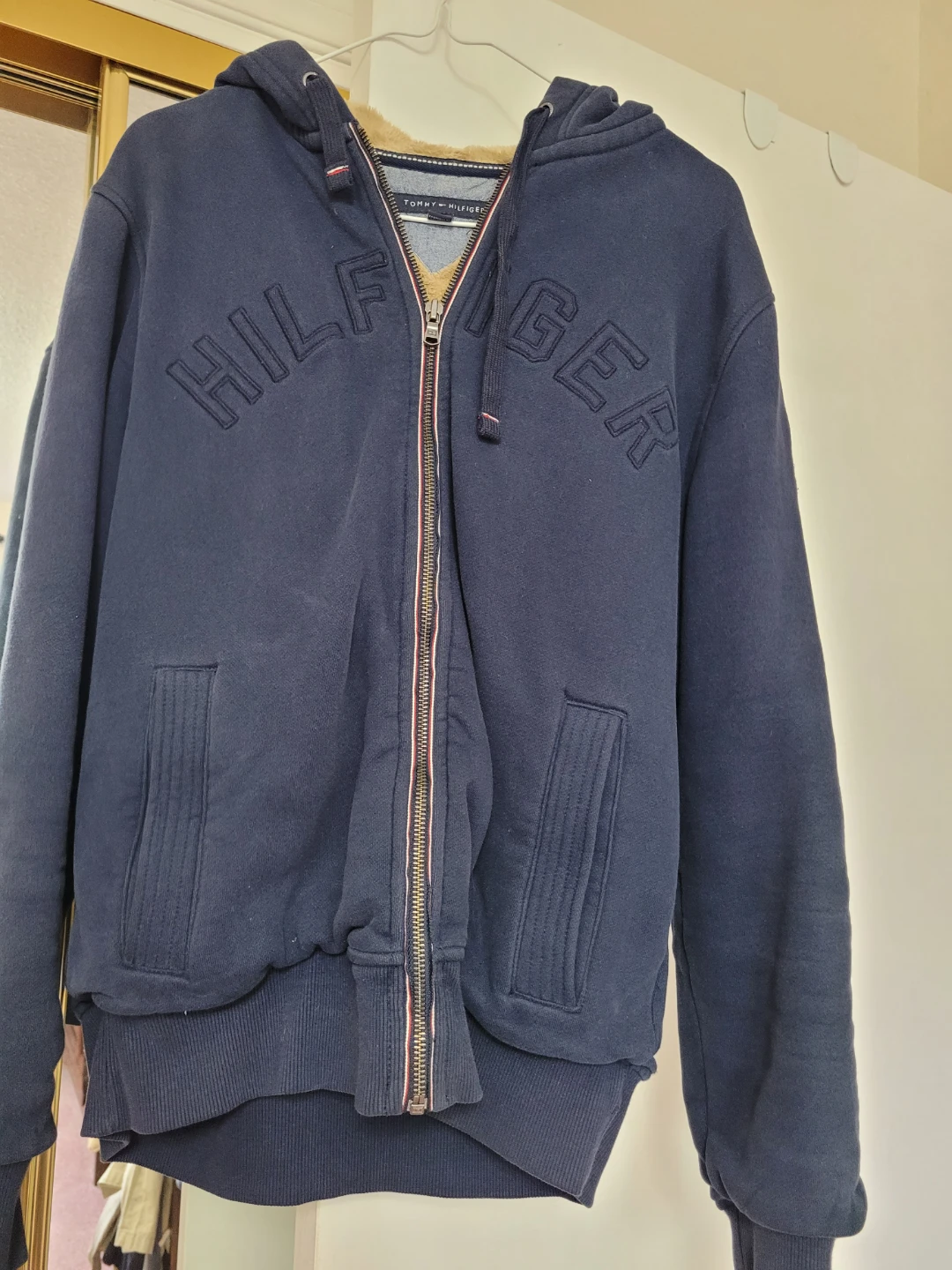 Tommy Hilfiger Navy Blue Zip-Up Hoodie