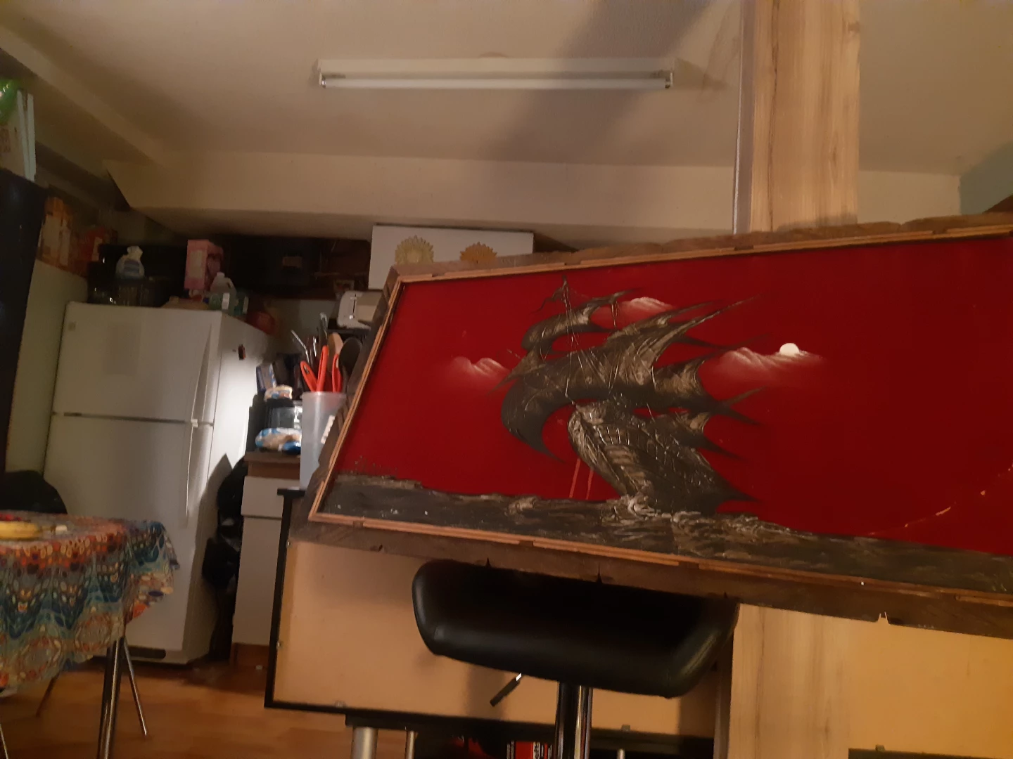 Vintage Ship Painting