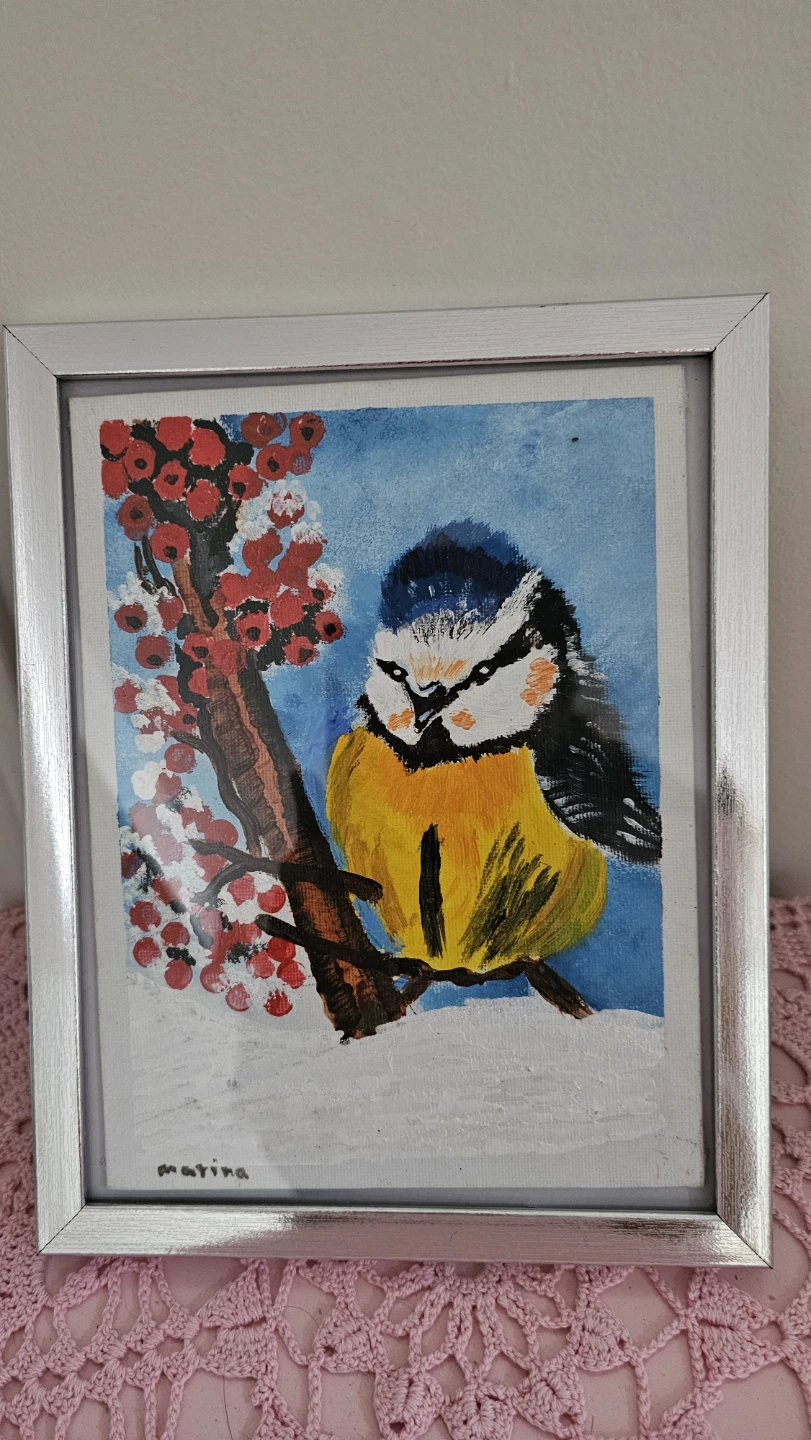 Original Painting of a Bluebird