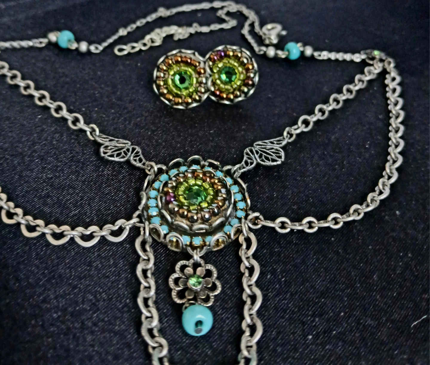 Bohemian Style Necklace and Earring Set - photo 4