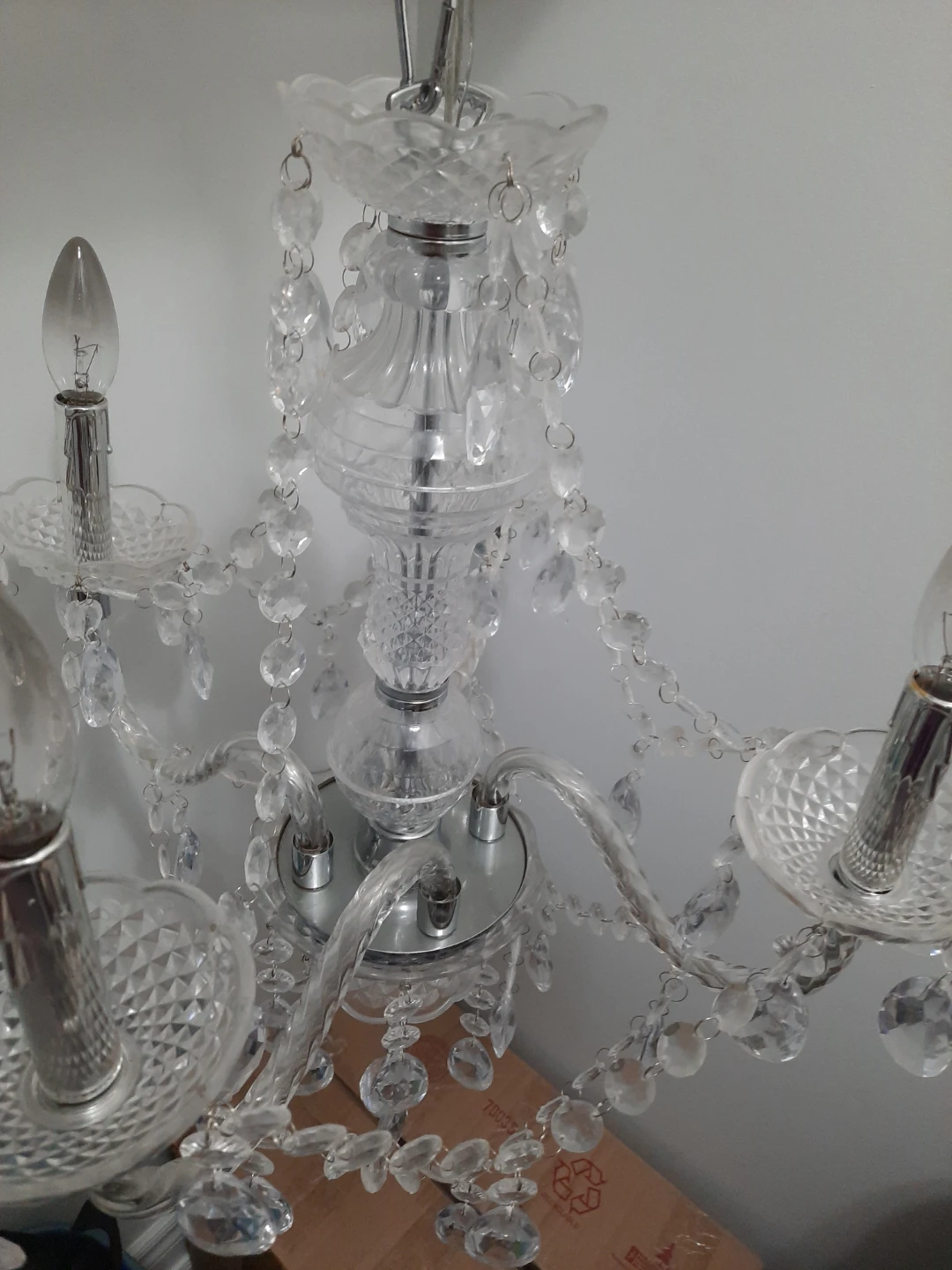 Crystal Chandelier – 5 Light Ceiling Fixture - photo 2