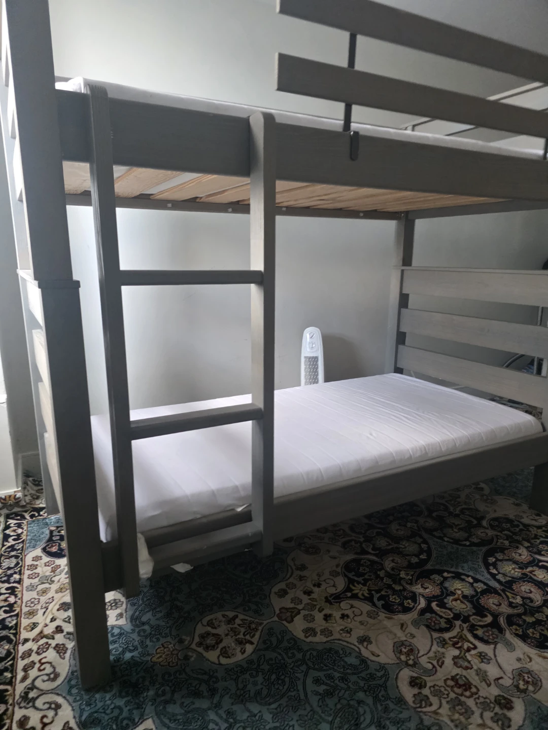 Grey Wooden Bunk Bed